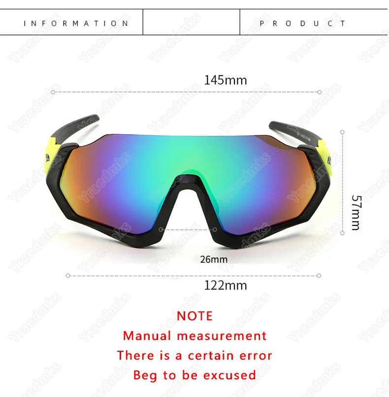 Yraedmks Cycling Glasses Mountain Bicycle Sport Sunglasses Mens Cycling Eyewear Gafas Ciclismo Oculos Carretera Occhiali