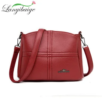 

women leather Shoulder Bags High quality Small square bag ladys Crossbody bag for designer handbag sac main femme Messenger bag
