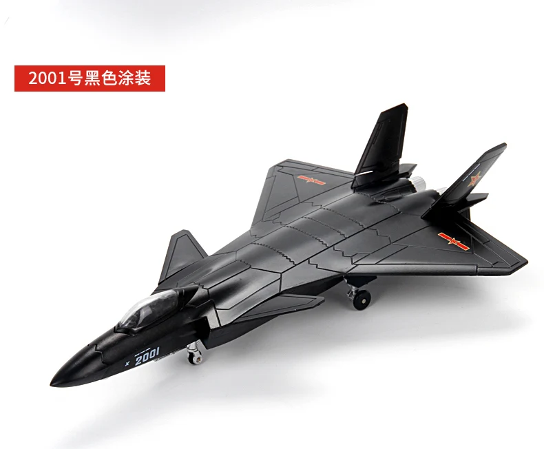1: 100 J-20 самолет готовая продукция стелс истребитель J20 сплав модель военная модель украшения военный парад