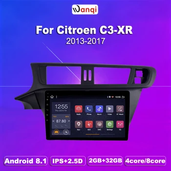 

For Citroen C3-XR 2014-2018 Car Radio Multimedia Video Player Navigation GPS Android 8.1 Accessories SWC BT WIFI Sedan No dvd