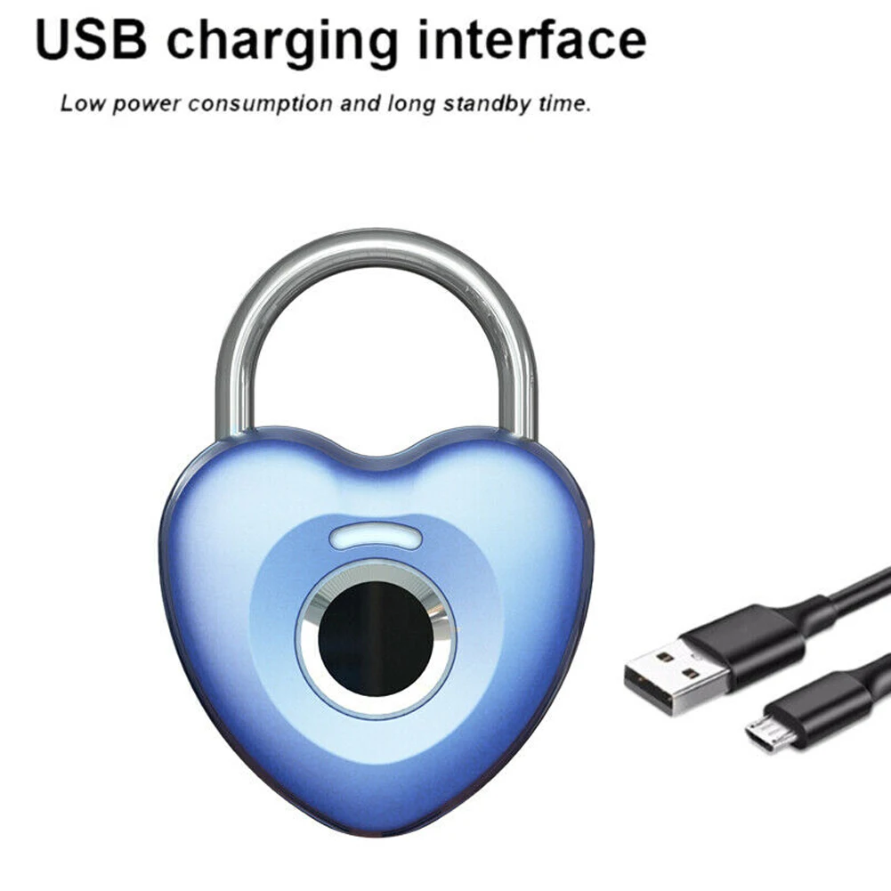 Отпечаток пальца Замок защитный легко установить USB Перезаряжаемый отель офис электронный замок дверь цинковый сплав портативный смарт без ключа