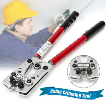 

Pressure clamp large terminal wire clamp strong bare terminal wire clamp 6-50 mm 22-10 AWG LX-50B shoulder clamping tool