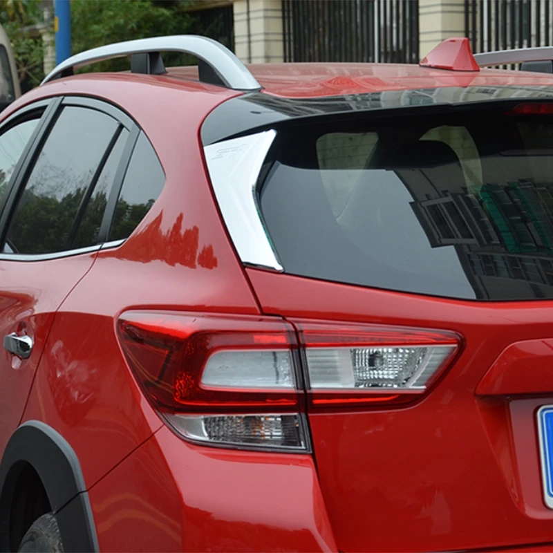 2 шт. автомобильная задняя треугольная накладка на окно стильная для Subaru XV ABS накладка на заднее стекло