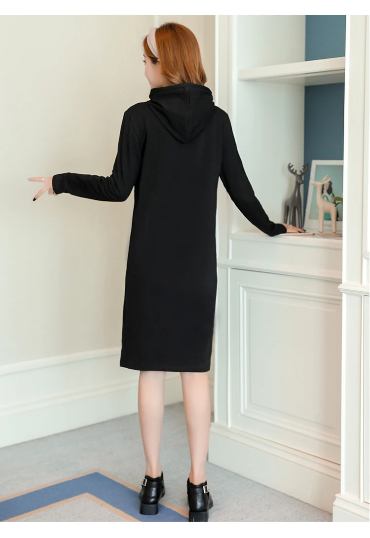 Осенняя мода хлопок Материнство для вскармливания толстовки свободное Кормление свитер Одежда для беременных женщин платье для беременных