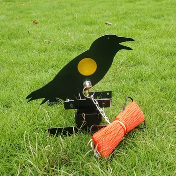 

Knock-down Raven Airgun Field Target with 4 Bullseye Rings Automatic Reset Shooting Target for Paintball Lead Pellets Shooting
