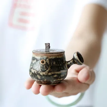 

Fingertip Little Teapot Creative Stoneware Kung Fu Teapot Tea Set Tea Ornaments Tea Pot Blooming Tea Chrysanthemum Tea