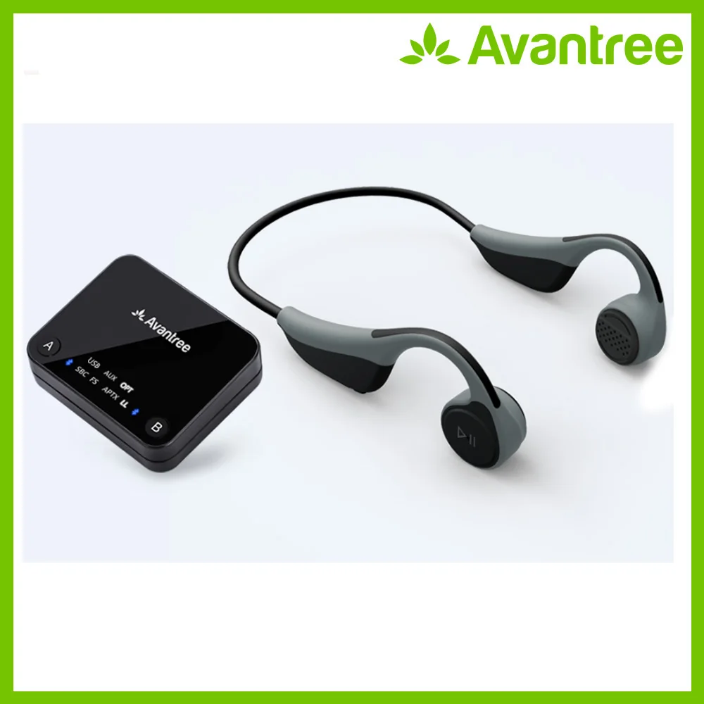 

Avantree Low Latency bone conduction headphones set for TV watching