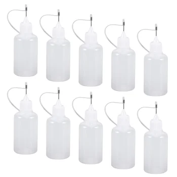 

10pcs Empty Liquid Bottle Refillable Bottle Portable Storage Container Sub Packaging Bottles for Daily Use (20ml)