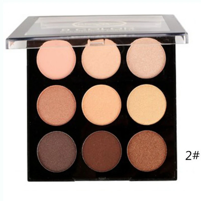 Smudge-proof Easy To Color 9 Color Eye Shadow Makeup Palette Color Eyeshadow Powder Waterproof Maquiagem