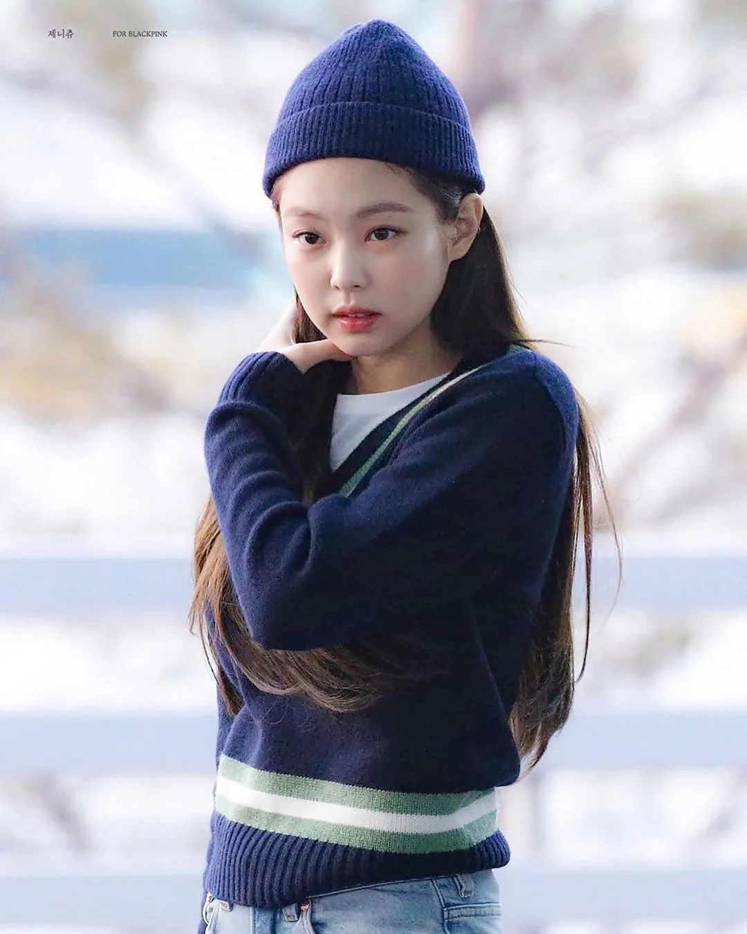 Kpop Blackpink JENNIE same Модный пуловер, топы для женщин, тонкий свитер, женская уличная одежда, Короткие вязаные свитера с v-образным вырезом
