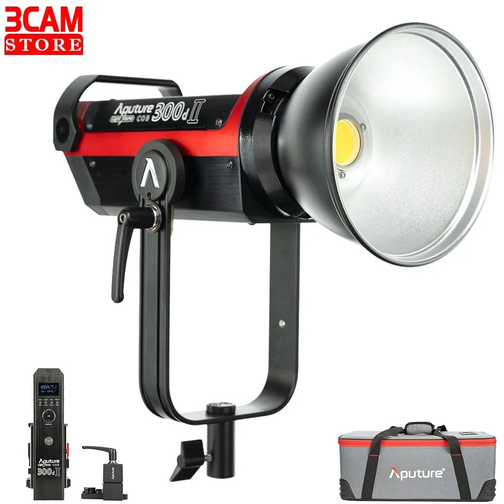 Aputure LED 비디오 카메라 조명, COB 조명, 5500K 일광 스튜디오 조명, 사진 조명, 사진 조명, LS C300D II 300d 300W