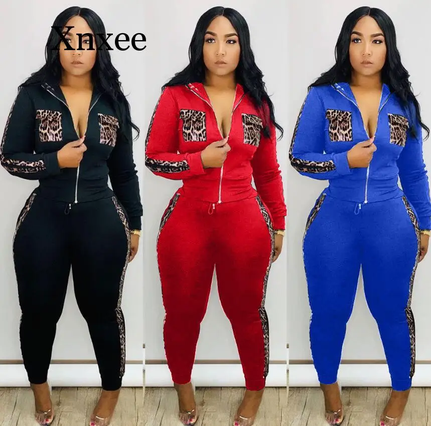 

Спортивный костюм женский леопардовый с V-образным вырезом, комплект из двух предметов, топ и штаны, уличная одежда для бега