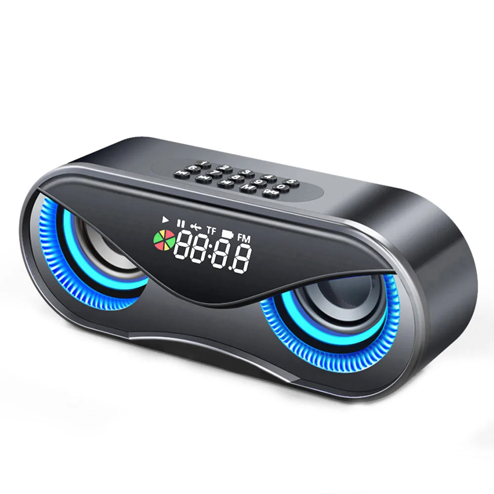 Сова Bluetooth динамик двойной Будильник Мини стерео @ JH|Портативные колонки| |