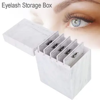 

Marble Eyelash Storage Box Makeup Display Container Eyelashes Glue Pallet Holder Grafting Eyelash Box Makeup Tool