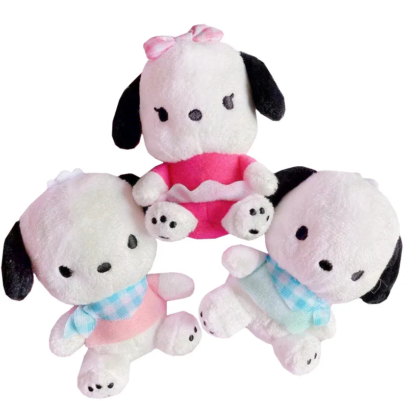 Kawaii Pochacco Plush Keychain Cute Anime Dog Keychains Bag Key Chain