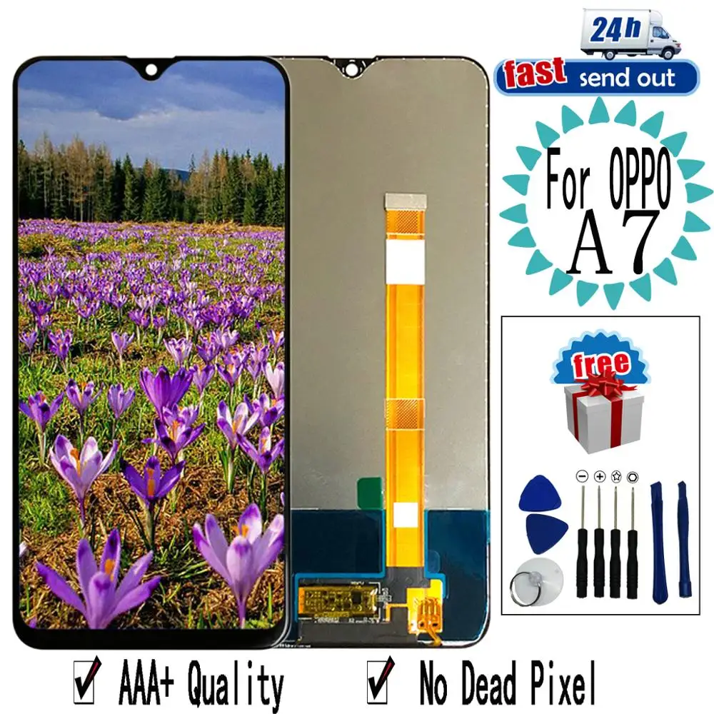 

6.2" A7 LCD For OPPO A7 LCD LCD Display Touch Screen Digitizer Assembly Replacement For OPPO A7