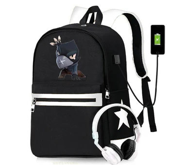 

New Game USB Women Bagpack Canvas Student Backpack For Boys Girls Children bag Teenagers Schoolbags