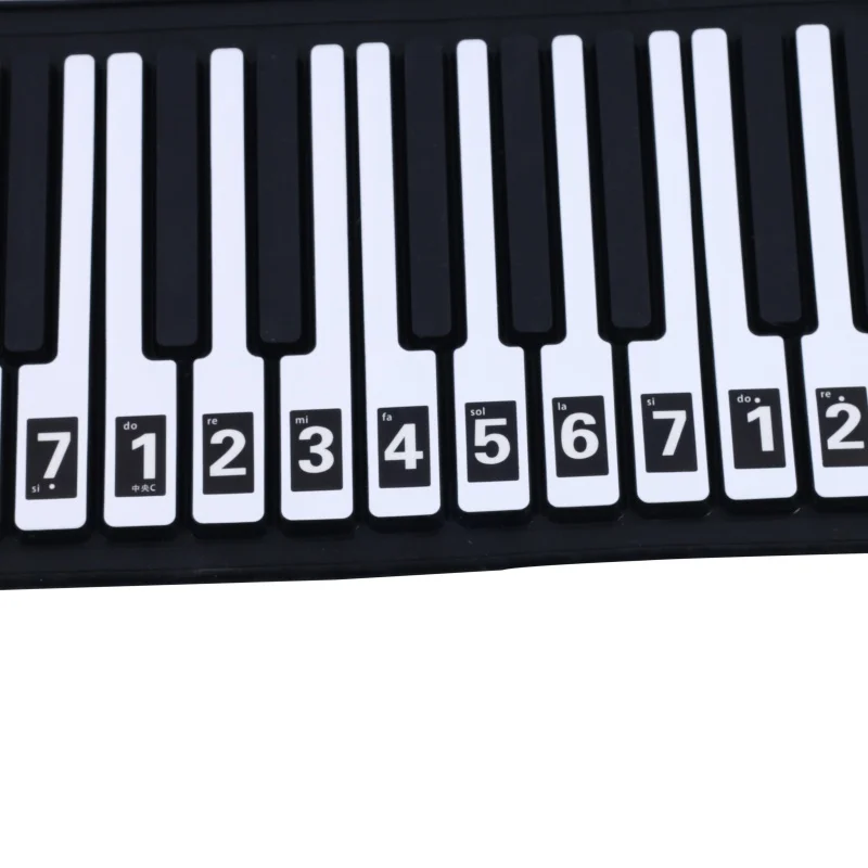 Transparent Piano Sticker 88 Key Roll Piano Keyboard Sticker Electronic Keyboard 88 Key Piano Stave Note Sticker For Piano Keys