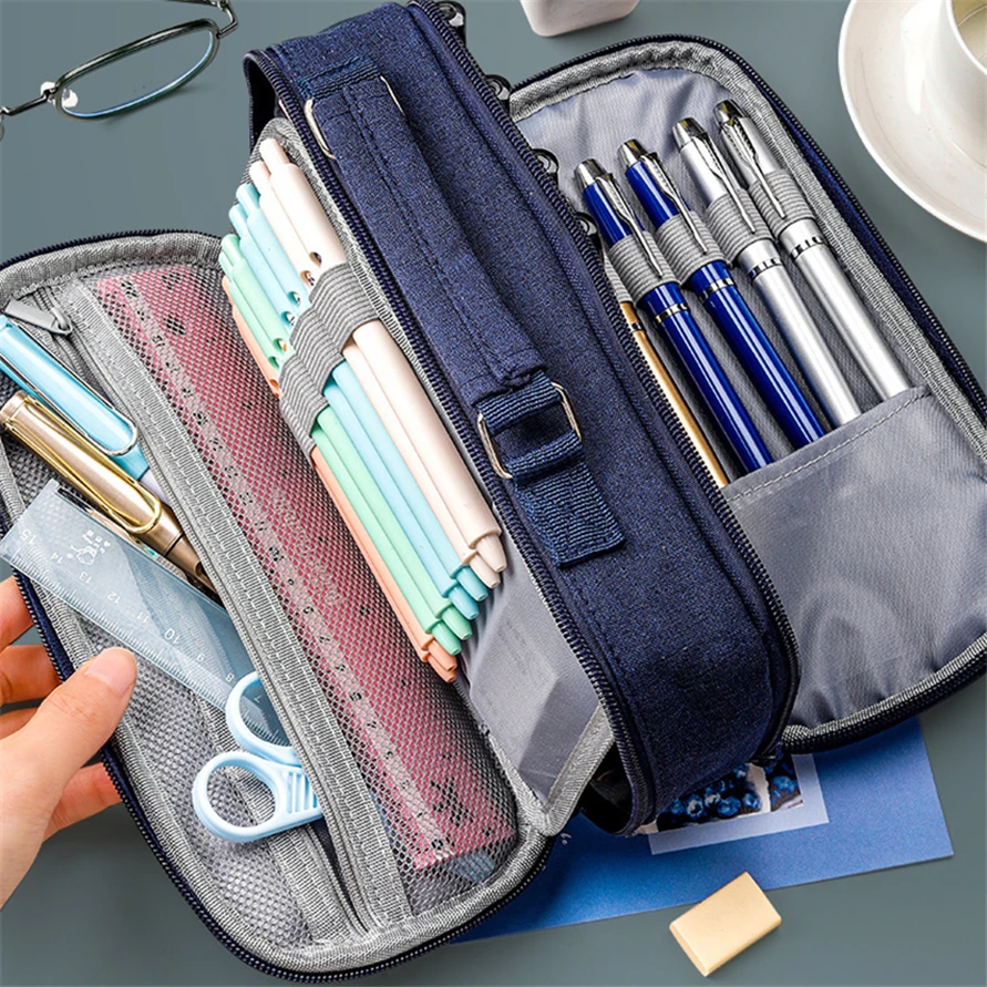Pencil Cases Japanese Stationery Big Astuccio Scuola Pen Box Case Bag Trousse Scolaire Fille Estuche Kalemlik Pencilcase Fundas