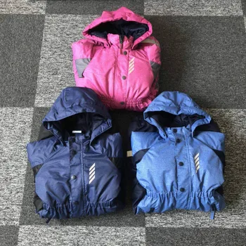 

CHILDREN'S Ski Suit One-piece Baby Windproof Cotton Coat Romper Raincoat Jacket Men and Women Crawling Clothes Thick Waterproof