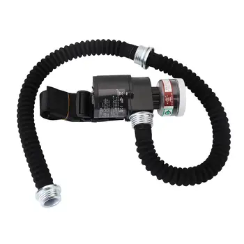 

Electric Supplied Air Fed Pump Set For Full Face Protective Mask With Canister 62L / 74L/min Gear Air Supply Flow Rate System