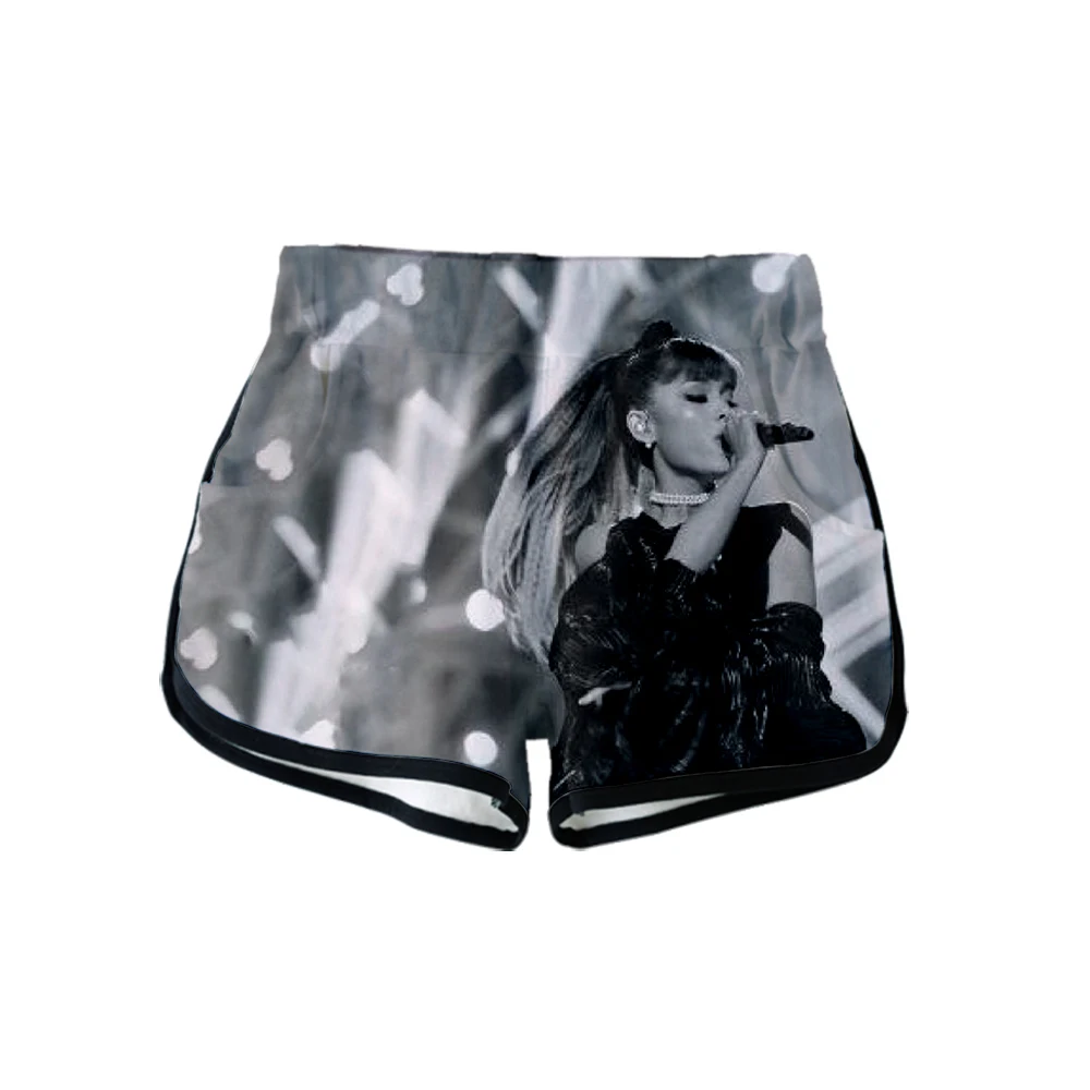 Ariana Grande/женские шорты с 3D принтом, модные шорты в уличном стиле, летняя одежда,, Повседневная Уличная одежда для девочек
