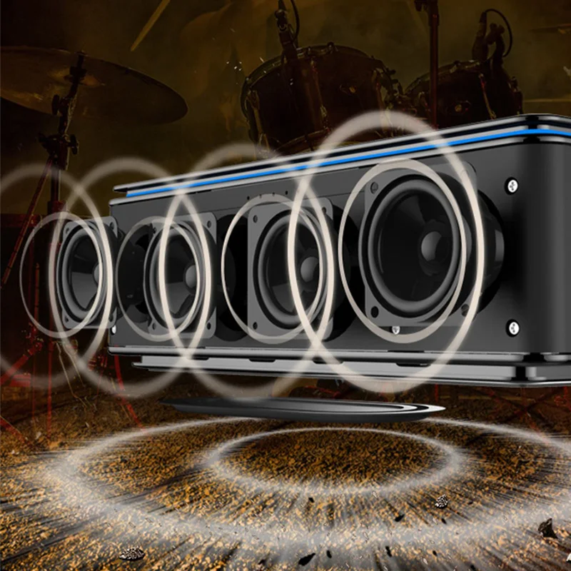 ZEALOT Enceinte Bluetooth Puissant сабвуфер динамик Altavoz Potente FM радио Bocinas Alta Fidelidad S7|Портативные