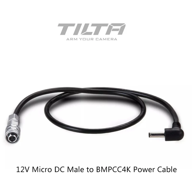 Tilta 12V Micro DC штекер для BMPCC 4K камера кабель питания для BMPCC 4K батарея питания боковые ручки