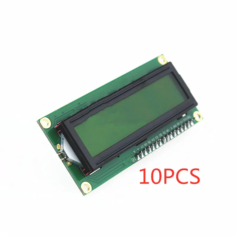 10 шт. ЖК-модуль желто-зеленый экран PCF8574 IIC/I2C 1602 lcd для Arduino UNO r3 mega2560
