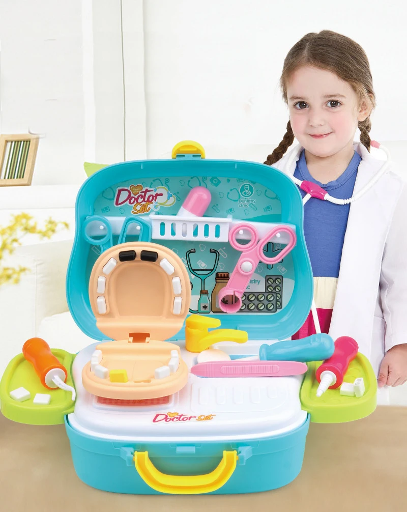 Игрушка для дома, моделирование чемодана, игрушка для приготовления пищи, кухонный инструмент, медицинский игровой набор для детей на день рождения