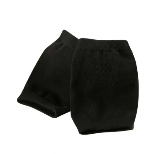 All-match Thermal Knee Sleeve Knee Brace Pad Women Plain Leg Warmer Protector black