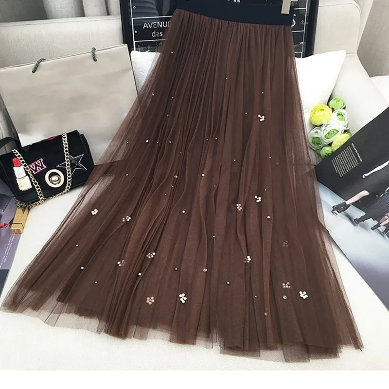 Women-Spring-Beading-Long-Tulle-Skirt-Ladies-Soft-Mesh-Pleated-Skirt-Ball-Gown-Petticoat-Jupe-Saia (2)