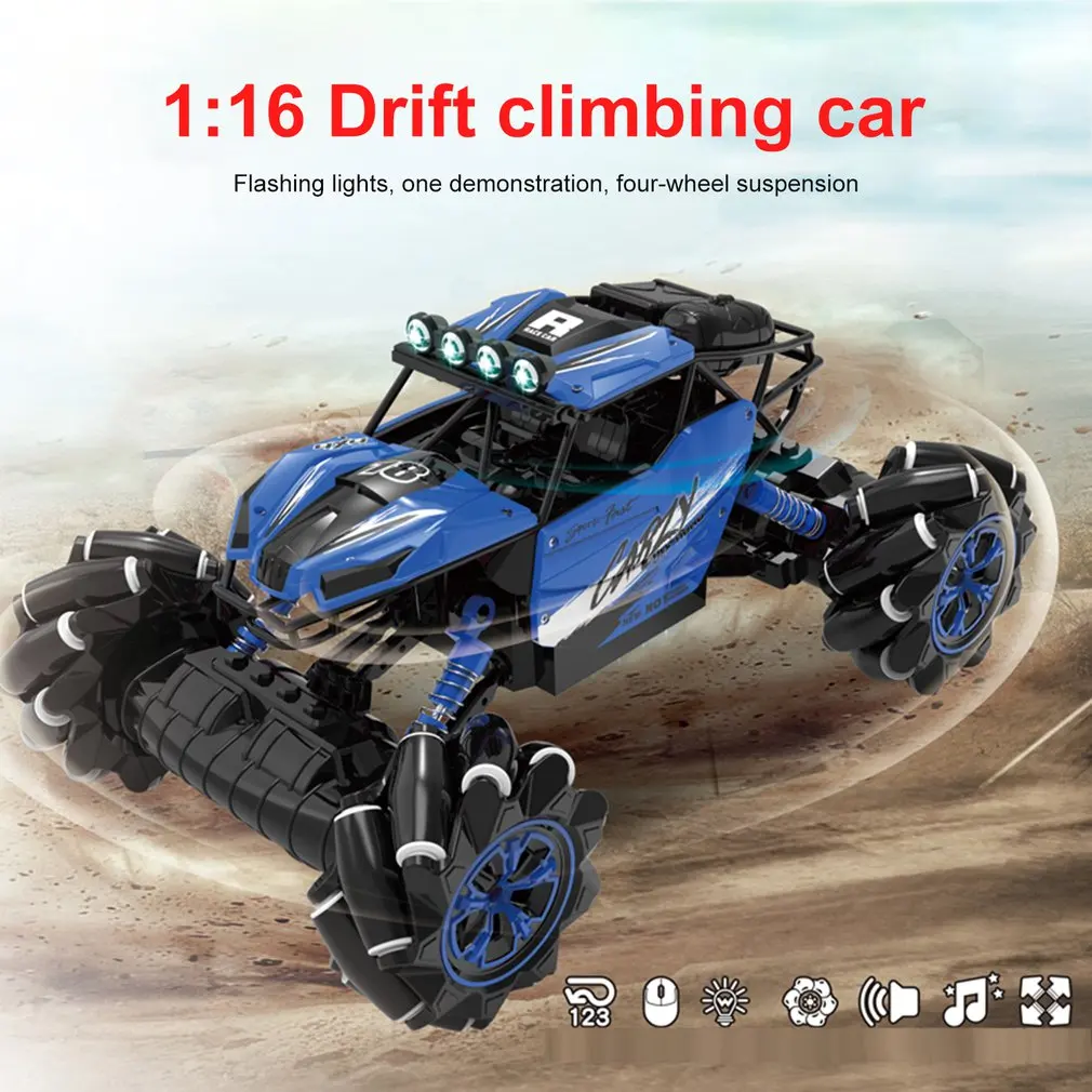 

1:16 2.4GHz RC Off-road Car Music Remote Control Drift Crawler Stunt Vehicle Model RTR 2051 Car Toy For Kids Gift