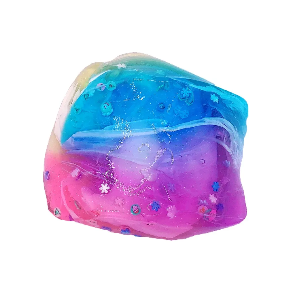 Squishies kawaii полимерная глина, игрушки для смешивания цветов, сделай сам, облачная слизи, мягкая Хрустальная грязь, рождественские игрушки, детские подарки, 150 мл# G2