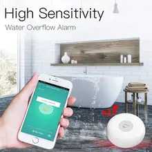 

Tuya ZigBee Smart Water Leak Detector Water Sensor Smart App Remote Control Flood Overflow Alarm Used With Gateway Smart Home