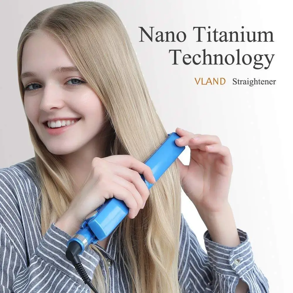 Профессиональный выпрямляющий утюжок для волос, плоский утюжок для волос, 11/4 нано титановый 450F, быстрый температурный инструмент для выпрямления волос