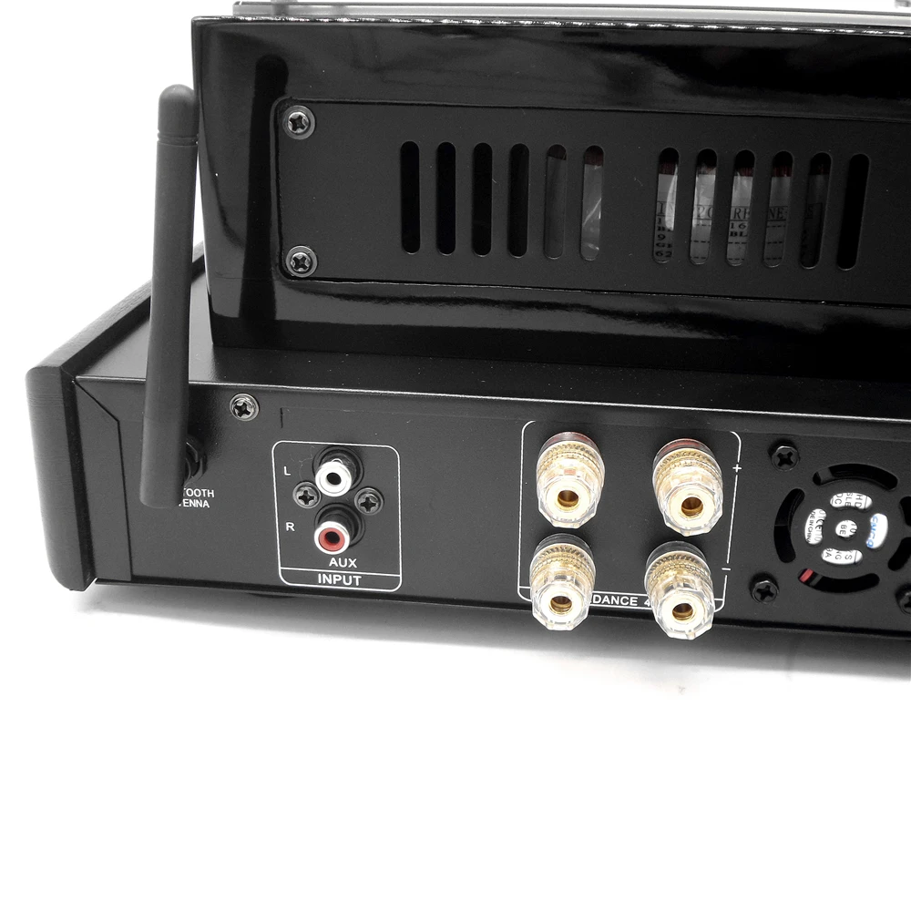 Модернизированный черный MS-10D MKII Hifi 2,0 ламповый усилитель USB/Bluetooth 4,0 усилитель 100 Вт стерео аудио усилитель