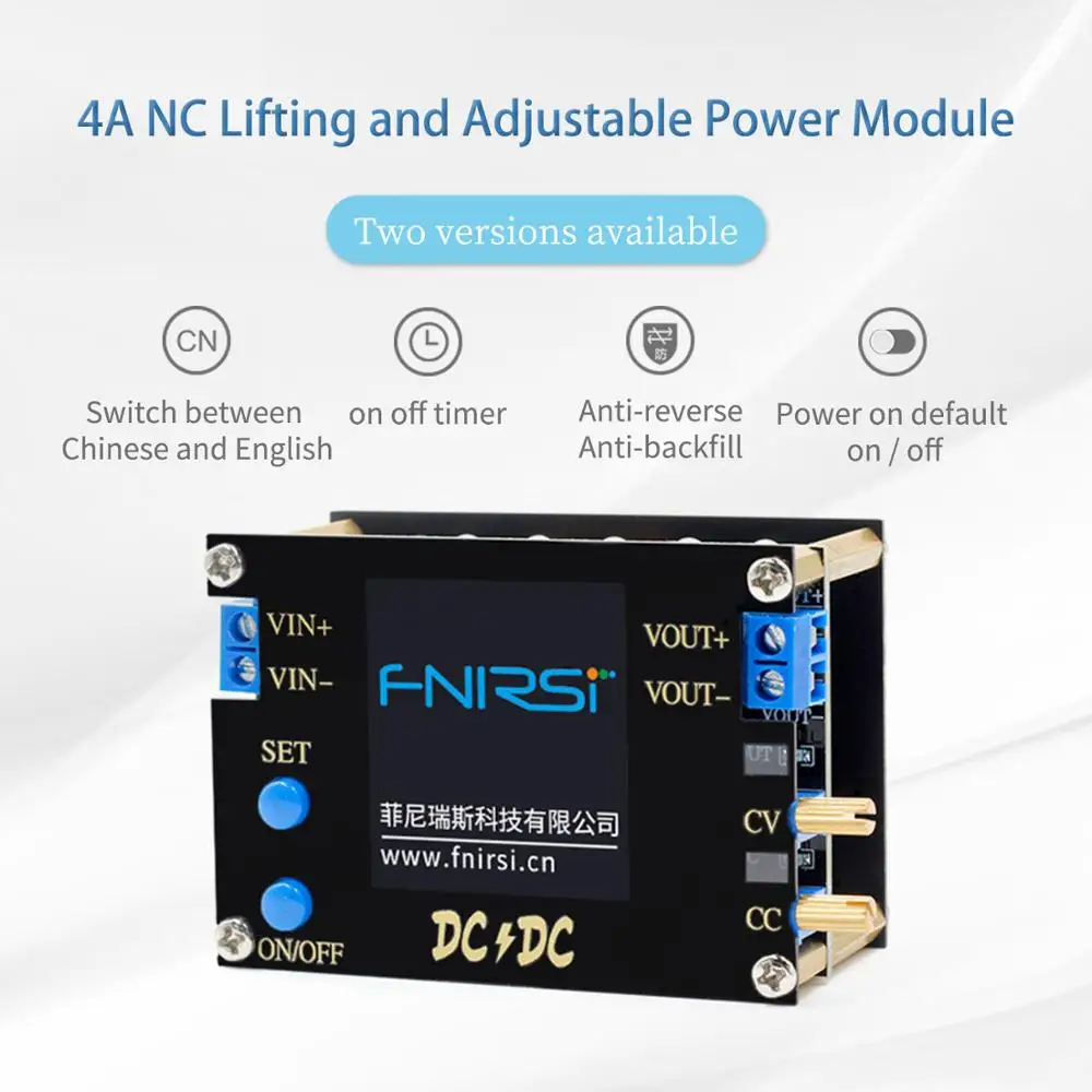 

DC DC Automatic Boost/Buck Converter CC CV Power Module 0.5-30V 6A 60W Adjustable Regulated power supply Voltmeter ammeter