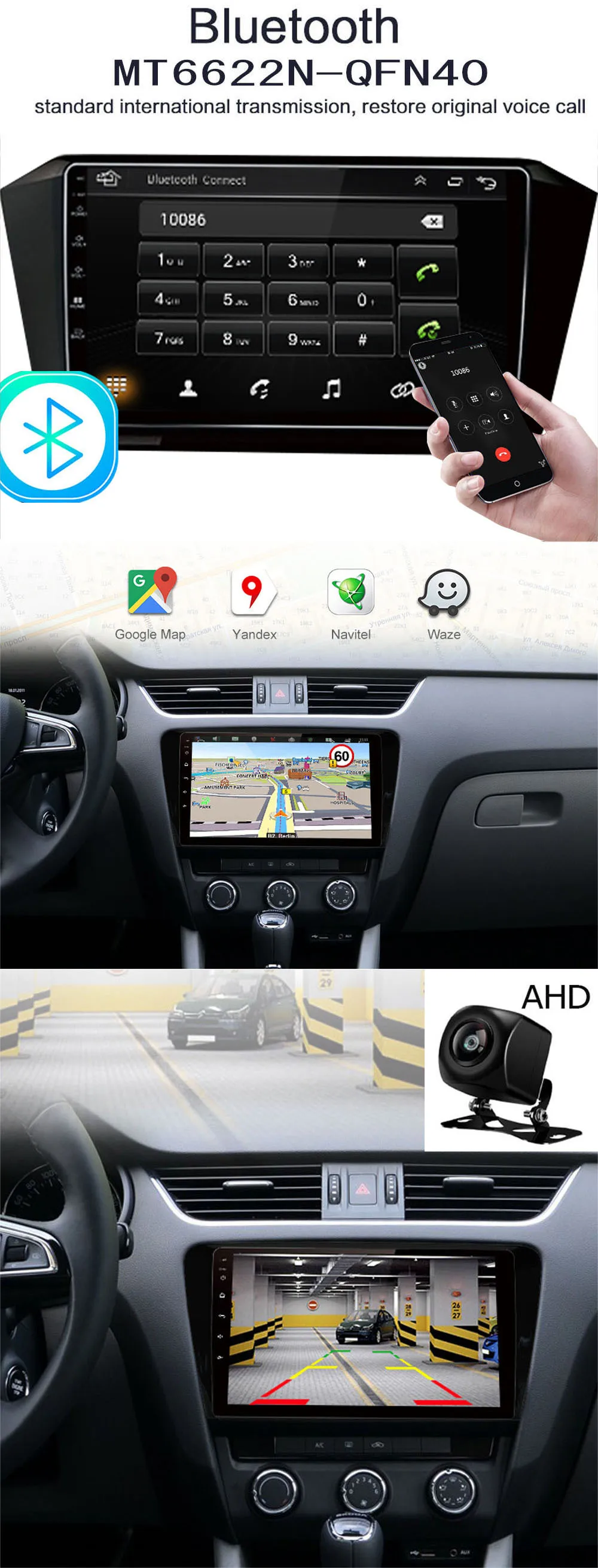 Sale Android Car Dvd Gps Multimedia Player For For Honda Accord 2013-2018 2G+32G 9" Radio GPS Navigation 4