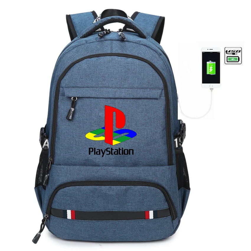 11 17,7 ''PS4 Playstation USB порт рюкзак контроллер игра ручка школьная сумка Usb Зарядка музыка ноутбук дорожная сумка для детей - Цвет: 11