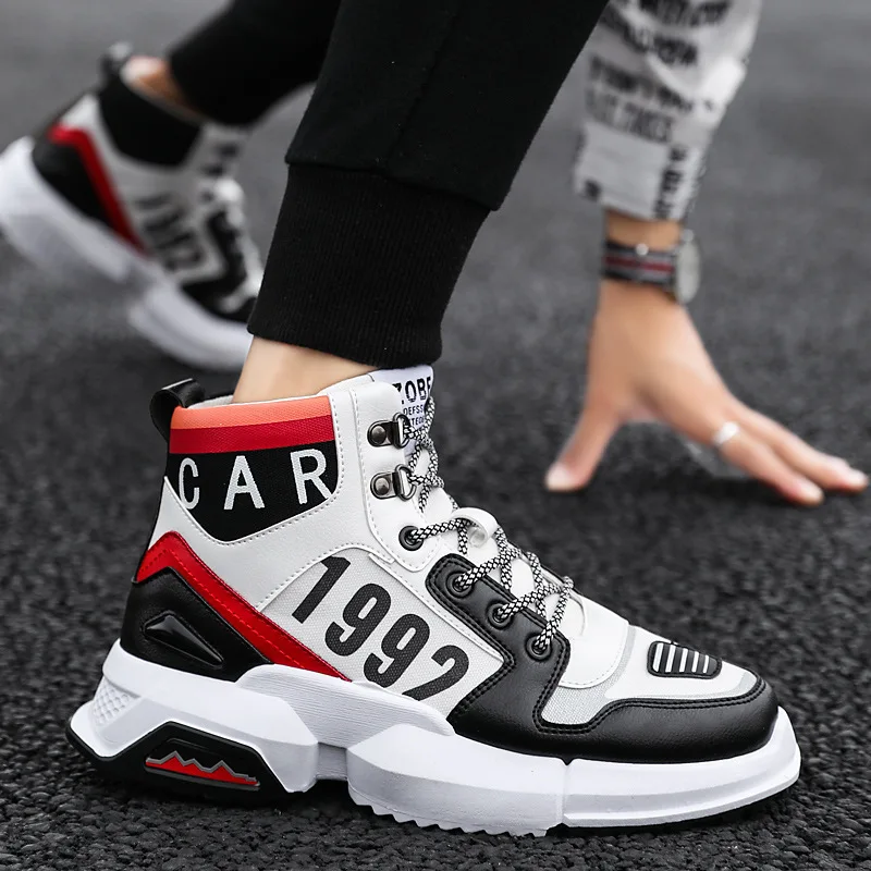 

Autumn New Style Thick Bottomed Air Force One High-top Board Shoe Casual Versatile Sports Cool Trendy Shoes Men's