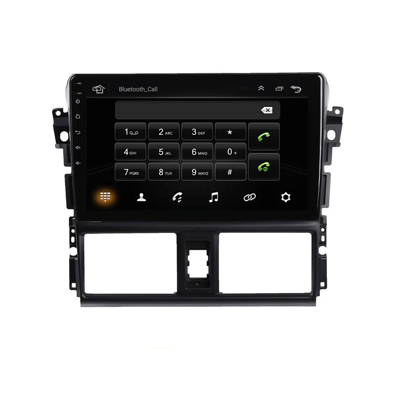 10," 2.5D ips Android 9,1 автомобильный DVD gps для Toyota Vios Yaris аудио на голову Радио Стерео навигация wifi Встроенный