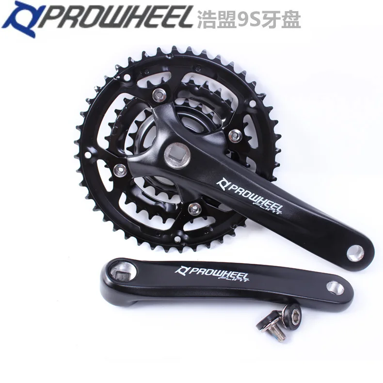 

Taiwan prowheel Ho League Mountain Bicycle Crankset 9 Speed 27 Speed Flint-401 Crankset Bicycle Fittings