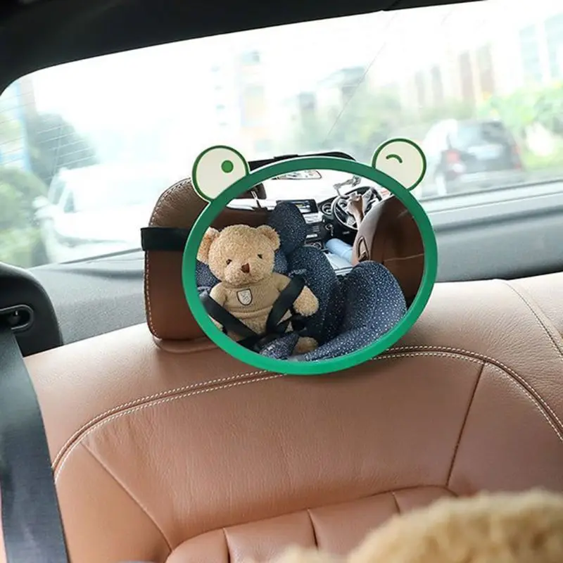 360 градусов зеленое поворотное Автомобильное универсальное зеркало заднего вида детское безопасное сиденье зеркало заднего вида