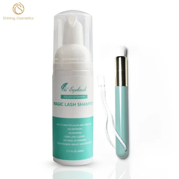 

1pcs 60ml Lash Foam Shampoo Cleanser Lash Cleanser Brush Lash Shampoo No Stimulation Clean Bubble Shampoo Lash Foam Remover