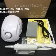 Сильный 210 35 к марафон-Чемпион 3 микромотор SDE-H20N наконечник Электрический Фрезер для маникюра Набор для маникюра, фрезер для ногтей, сверлильный оборудование