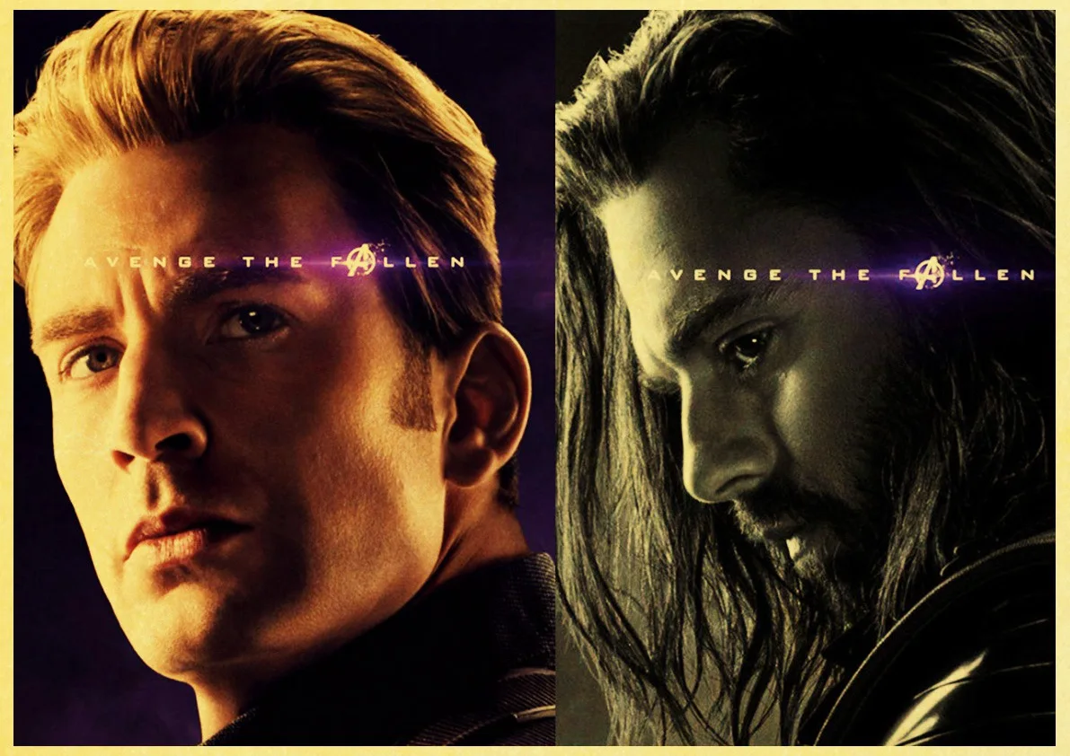 E142 Ретро плакат Мстители Endgame 4 плакат для кафе украшение для детской крафт-бумаги стикер на стену художественная живопись - Цвет: E142