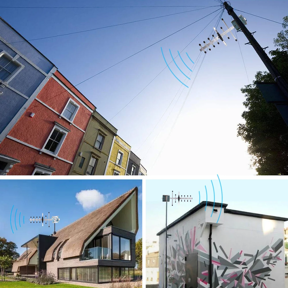 Для США/CA 4G LTE 700MHz Band 13 усилитель сигнала сотового телефона 70dB LTE сотовый ретранслятор 4G усилитель и панель+ антенна yagi