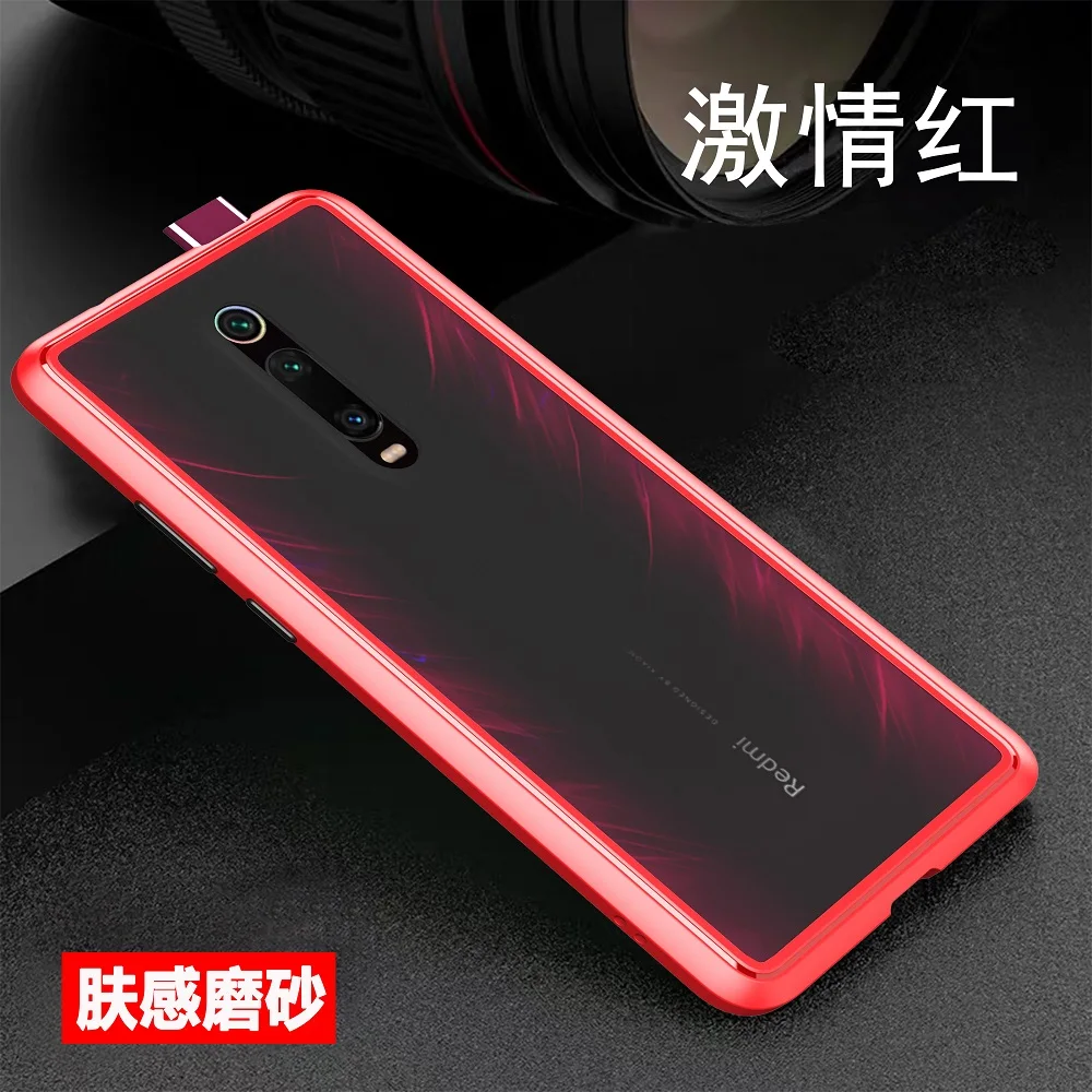 Для xiaomi mi 9T Pro Чехол Жесткий PC+ TPU прозрачный матовый защитный чехол на заднюю панель для xiaomi mi 9t mi 9t 9tpro полный Чехол - Цвет: red