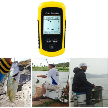 

1 Pcs 100M Portable Sonar LCD Fish Finders Echo Sounder Fishing Finder Colorful Screen Depth Finders Fishing Accessories